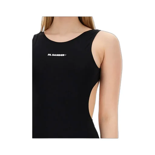Jil Sander Logo Printed One-Piece Swimsuit