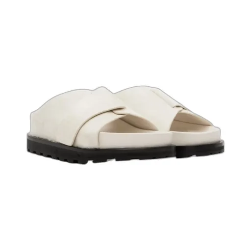 Platform Shearling Slides