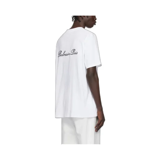 Loose T-Shirt With Balmain Signature Embroidery