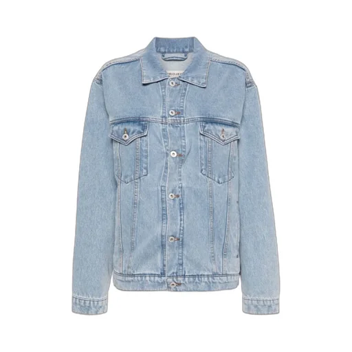 Long-Sleeved Denim Coat