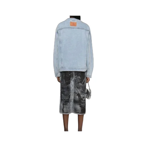 Long-Sleeved Denim Coat
