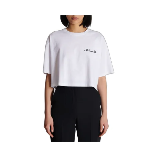 Balmain Signature Embroidered T-Shirt