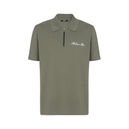 Balmain Logo Embroidered Short-Sleeved Polo Shirt