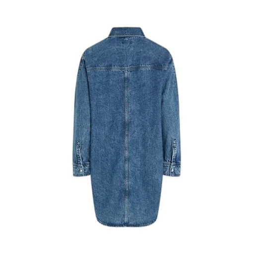Long-Sleeved Denim Dress