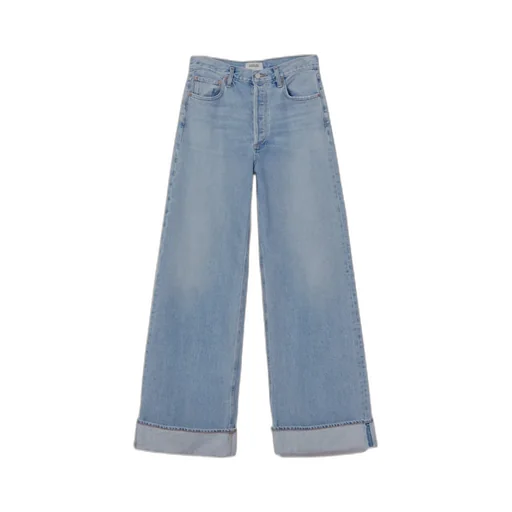 High-Waisted Wide-Leg Jeans