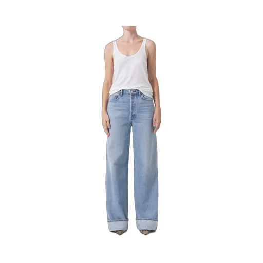 High-Waisted Wide-Leg Jeans