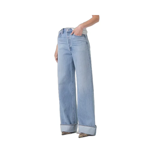 High-Waisted Wide-Leg Jeans