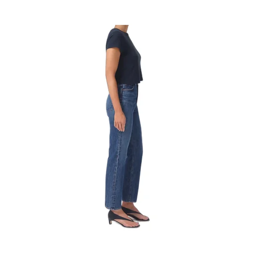 High-Waist Cropped Jeans