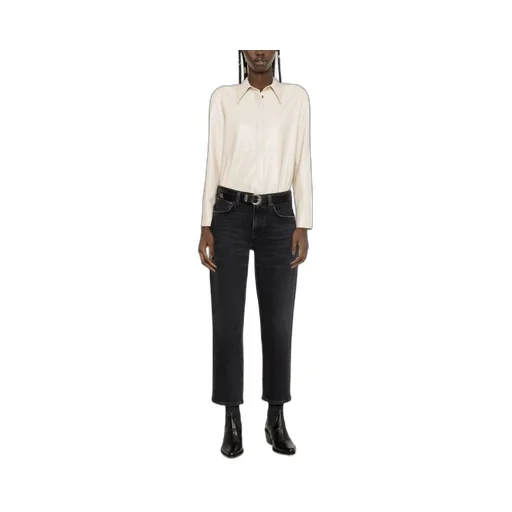 Kye Cropped Straight-Leg Jeans