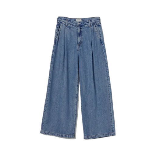 Agolde Ellis Pleated Wide-Leg Jeans