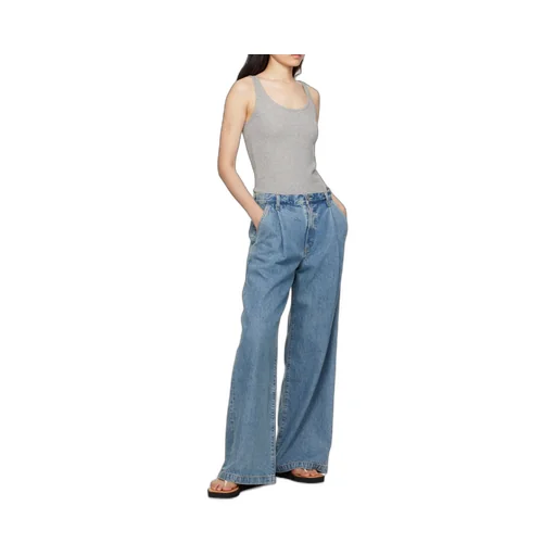 Agolde Ellis Pleated Wide-Leg Jeans