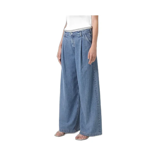 Agolde Ellis Pleated Wide-Leg Jeans
