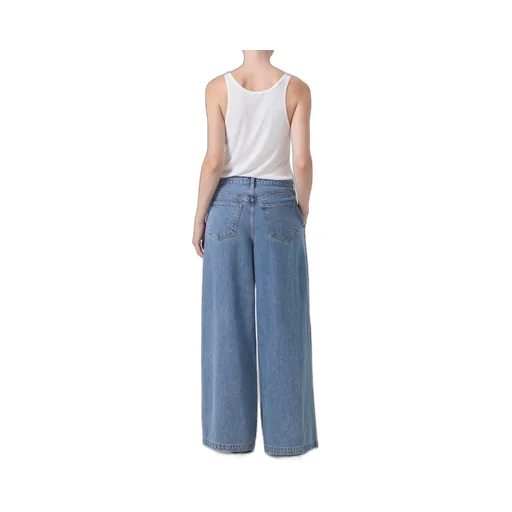Agolde Ellis Pleated Wide-Leg Jeans