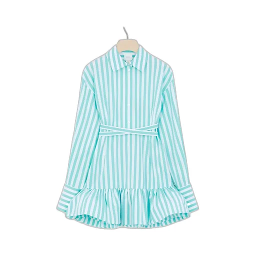 Patou Striped Collared Long-Sleeve Shirt