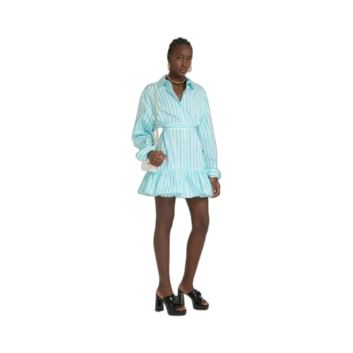 Patou Striped Collared Long-Sleeve Shirt