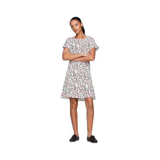 Round-Collar Short-Sleeve Dress