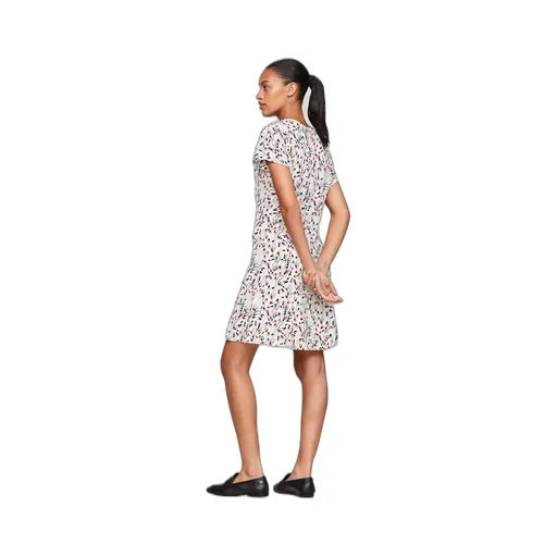 Round-Collar Short-Sleeve Dress