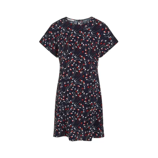 Round-Collar Short-Sleeve Dress