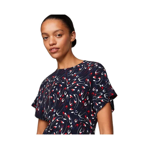 Round-Collar Short-Sleeve Dress