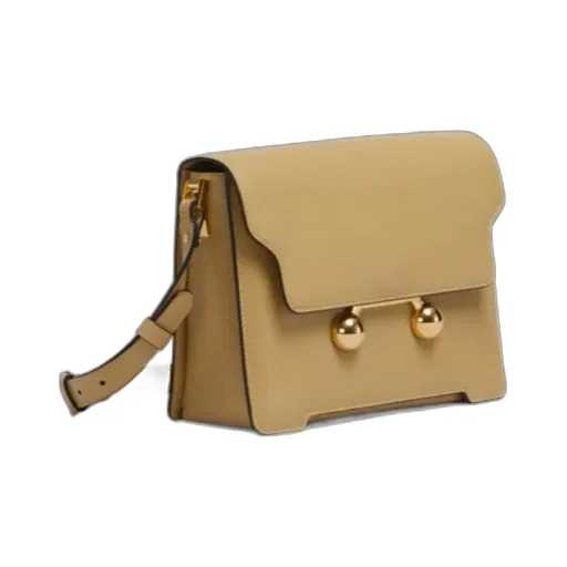 Marni Trunkaroo Foldover Top Medium Shoulder Bag