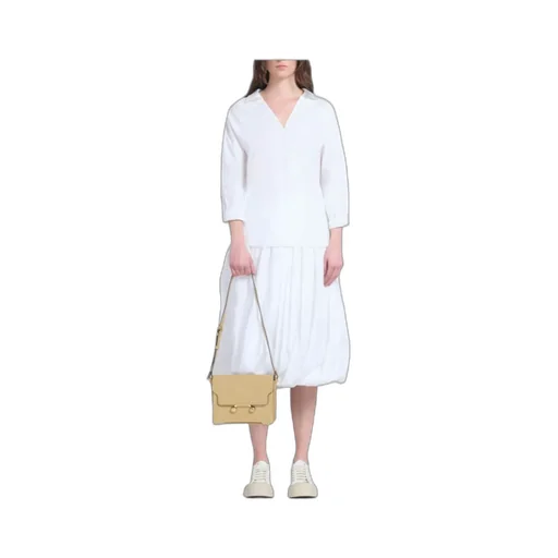 Marni Trunkaroo Foldover Top Medium Shoulder Bag