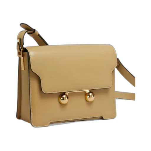 Marni Trunkaroo Foldover Top Medium Shoulder Bag
