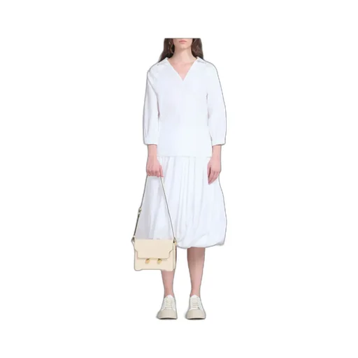 Marni Trunkaroo Foldover Top Medium Shoulder Bag