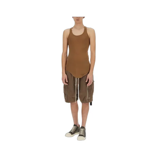 Rick Owens Drkshdw Sleeveless Curved Hem Tank Top