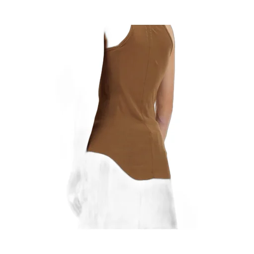Rick Owens Drkshdw Sleeveless Curved Hem Tank Top