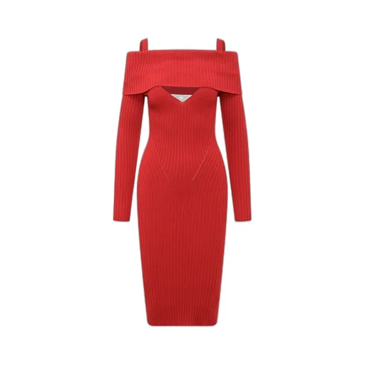 Andreadamo Off-Shoulder Knit Dress