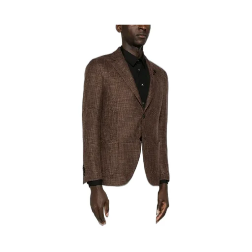 Notched-Lapels Single-Breasted Blazer