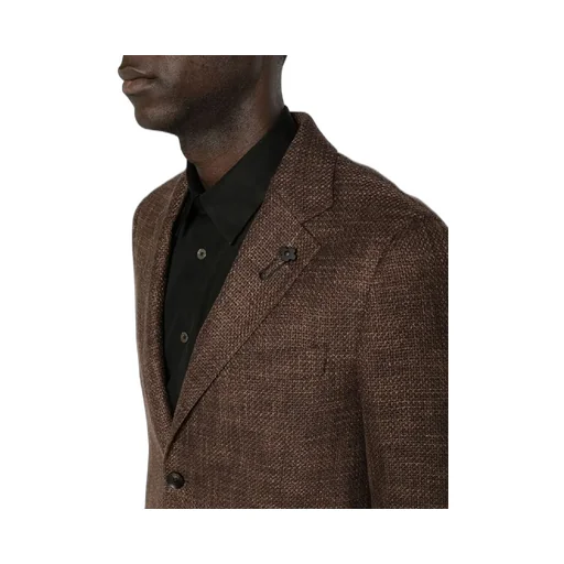Notched-Lapels Single-Breasted Blazer