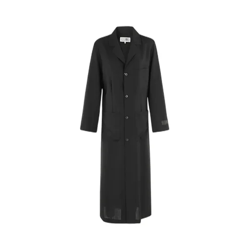 Belted Single-Breasted Maxi Coat