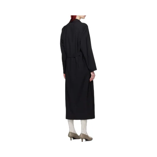 Belted Single-Breasted Maxi Coat