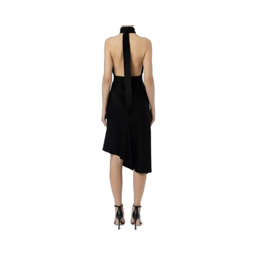 Elisabetta Franchi Sleeveless Asymmetric Midi Dress