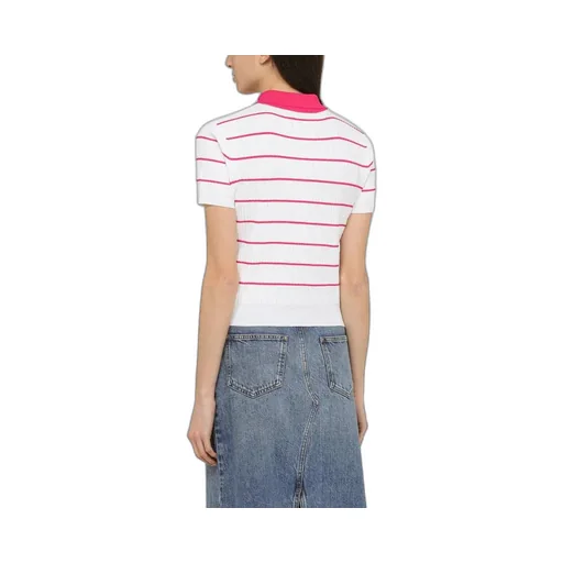Dsquared2 Striped Knit Polo Shirt