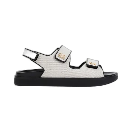 Givenchy 4G Plaque Strap Flat Sandals
