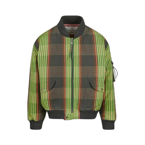 Bernardo Quilted Plaid Casual Jacket