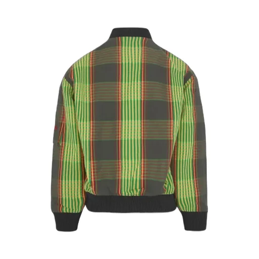 Bernardo Quilted Plaid Casual Jacket