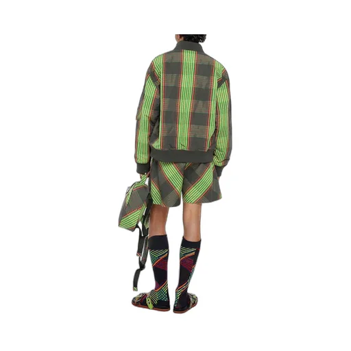 Bernardo Quilted Plaid Casual Jacket