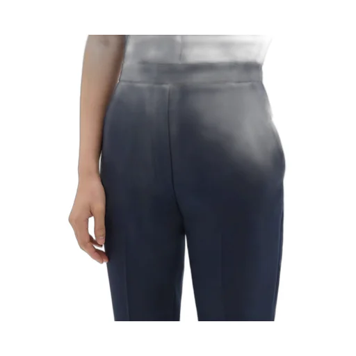 High-Waisted Slim Cropped Trousers
