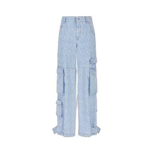 Logo-Print Cargo Jeans