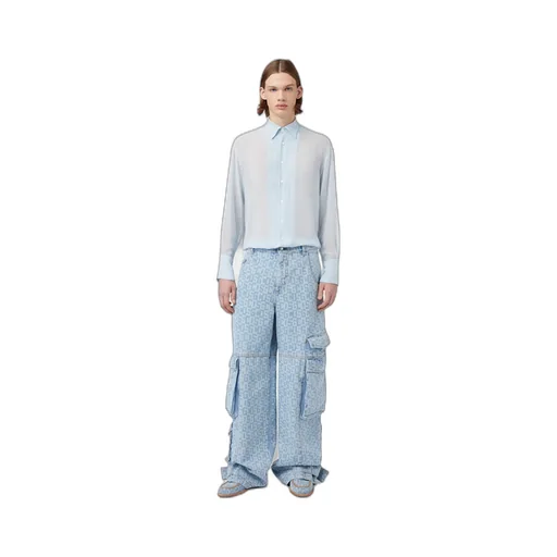 Logo-Print Cargo Jeans