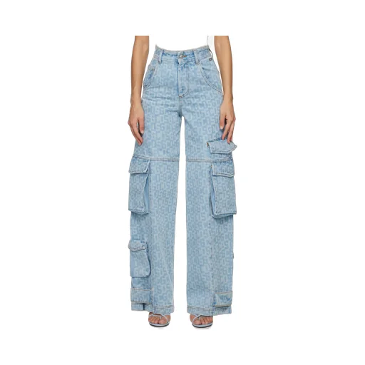 Logo-Print Cargo Jeans