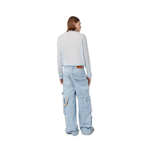 Logo-Print Cargo Jeans