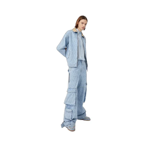 Logo-Print Cargo Jeans