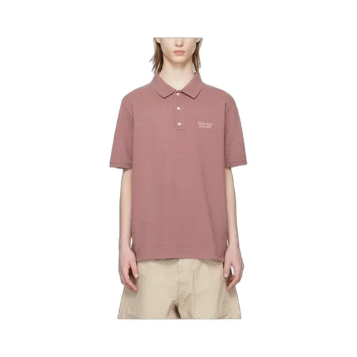 Taupe Pink-Colored Cotton Piquet Polo Shirt