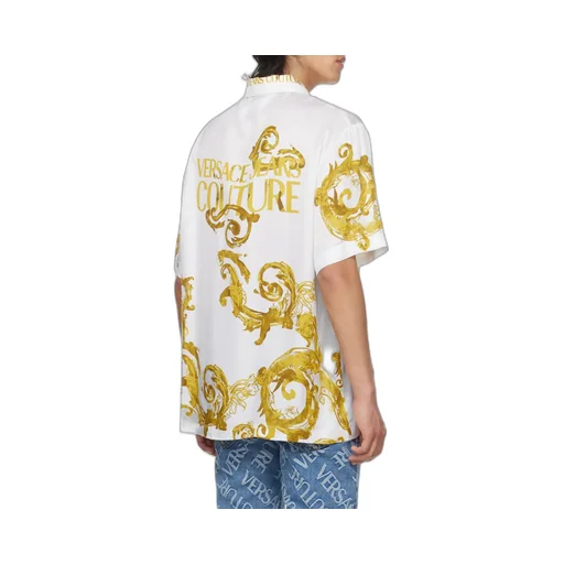 Versace Jeans Couture Baroccoflage Printed Straight Hem Shirt