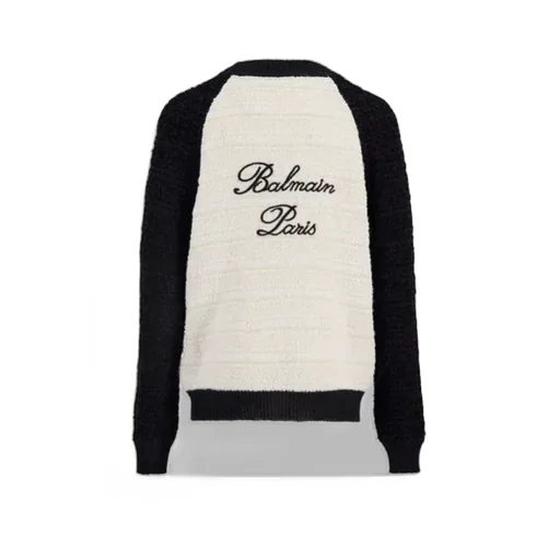 Balmain Two-Toned Tweed Cardigan