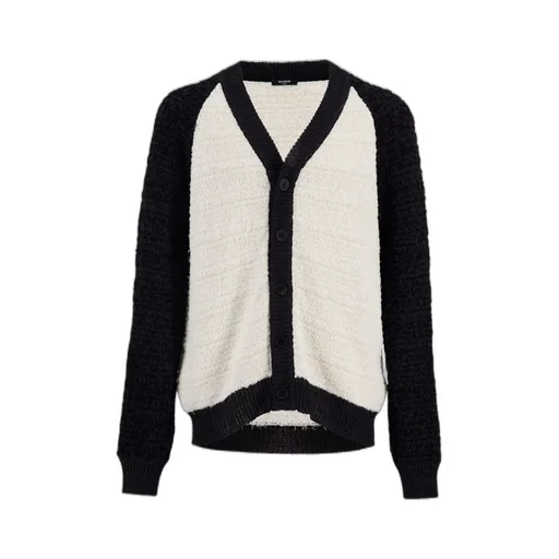 Balmain Two-Toned Tweed Cardigan